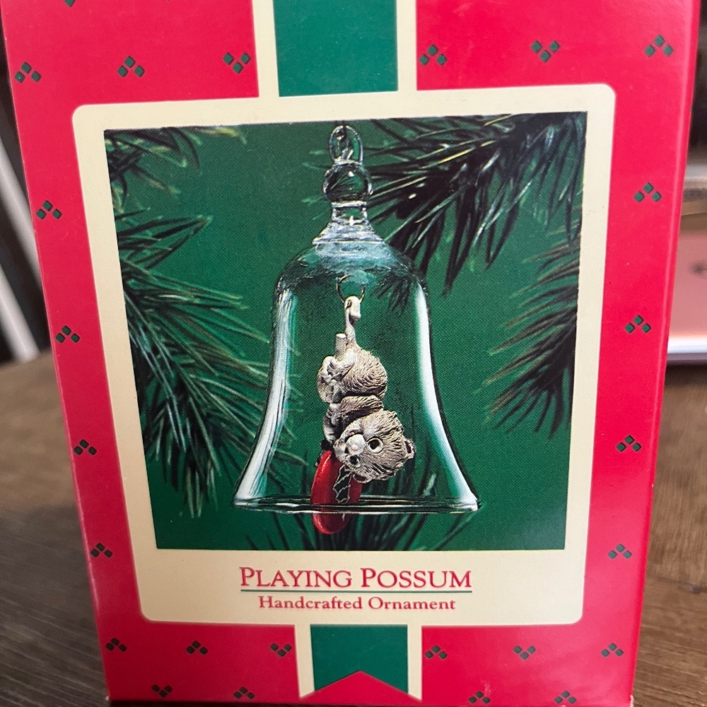 Playing possum ornament